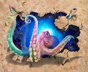 3D Sea Damage Squid Wall Mural Wallpaper 236- Jess Art Decoration