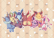 3D Colourful Animal Characters cute anime animal character mural wall mural wallpaper for kids room - view 5