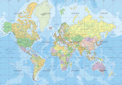 3D World Map Wall Mural Wallpaper 174- Jess Art Decoration