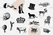 3D Vintage Hand Sketching Crown Animal Wall Mural Wallpaper LXL 564- Jess Art Decoration