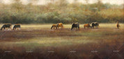 3D Grassland Horses Oil Painting Wall Mural Wallpaper 48- Jess Art Decoration