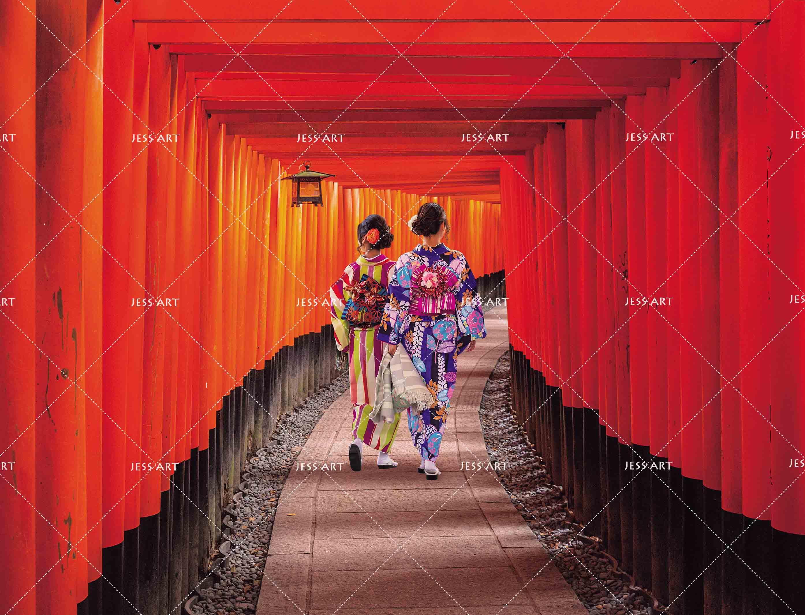 3D Japan Kimono Corridor Wall Mural Wallpaper 169- Jess Art Decoration