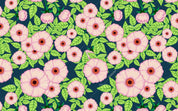 3D Pink Green Floral Wall Mural Wallpaper SF 82- Jess Art Decoration