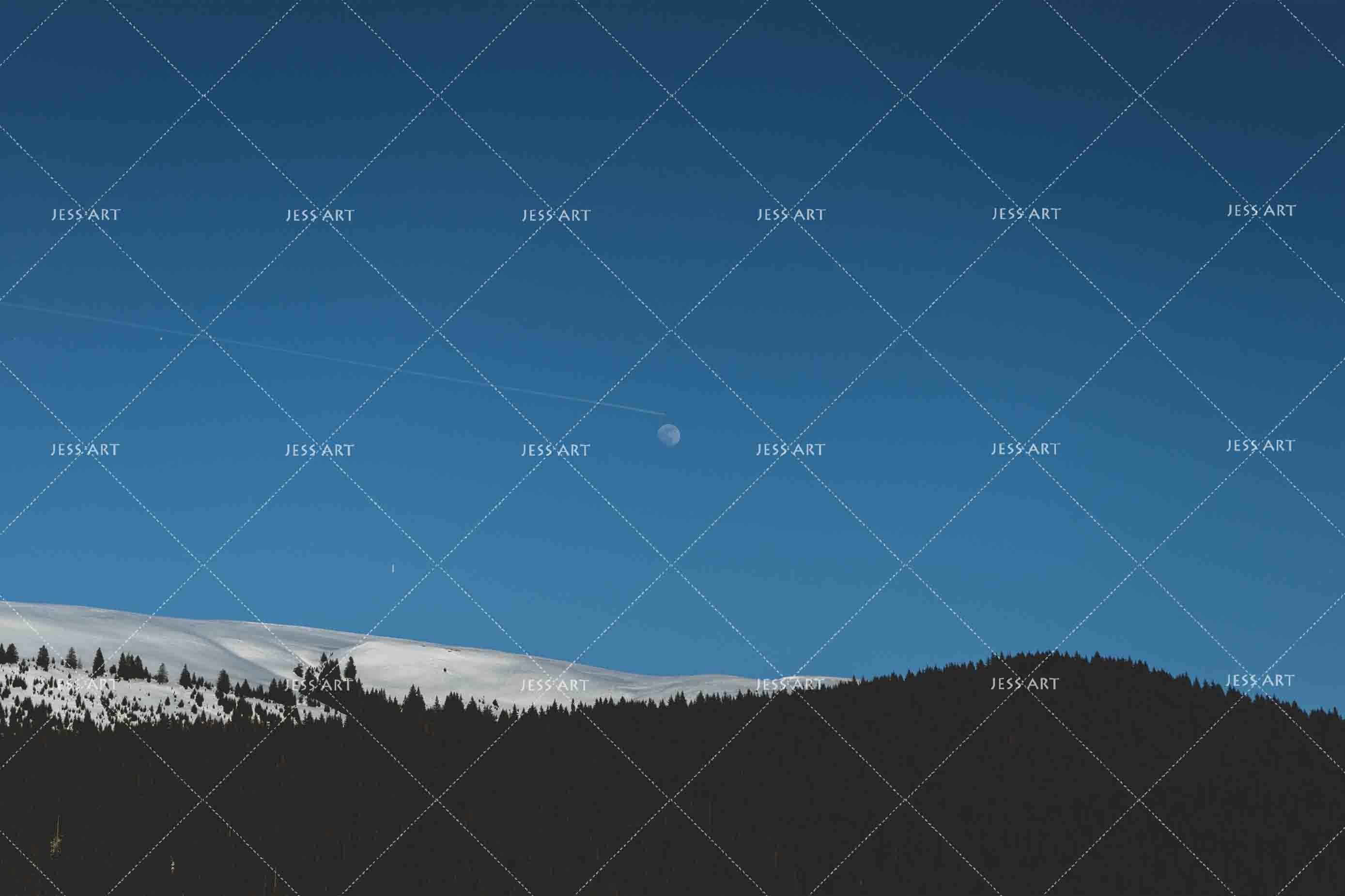 3D Blue Sky Snow Mountain Wall Mural Wallpaper 7- Jess Art Decoration