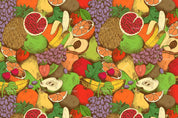 3D Fruits Pomegranate Grapes Banana Pineapple Wall Mural Wallpaper SF 08- Jess Art Decoration