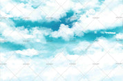 3D Blue Sky Cloud Wall Mural Wallpaper LXL 759- Jess Art Decoration