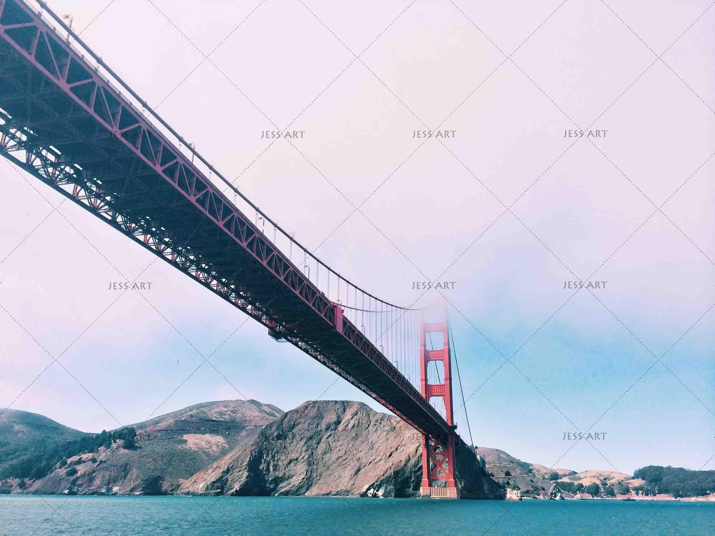 3D Suspension Bridge Sea Wall Mural Wallpaper SF88- Jess Art Decoration