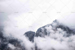 3D Mountain Peak Clouds Wall Mural Wallpaper SF78- Jess Art Decoration