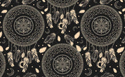 3D Black Dream Catcher Wall Mural Wallpaper A024 LQH- Jess Art Decoration