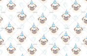 3D Cartoon Cute Pug Wall Mural Wallpaper LXL 332- Jess Art Decoration
