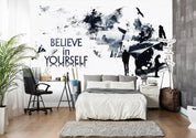 3D black white abstract painting letter wall mural wallpaper 33- Jess Art Decoration