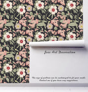 3D White Flowers Leaves Wall Mural Wallpaper 180- Jess Art Decoration