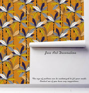 3D Yellow Coconut Tree Wall Mural Wallpaper 5- Jess Art Decoration