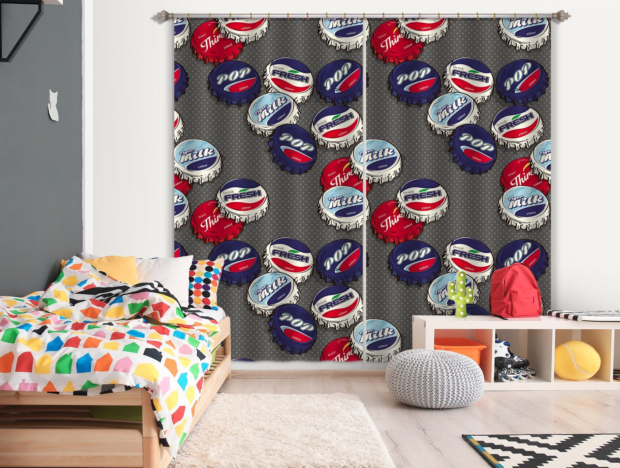 3D Bottle Cap Curtains and Drapes 101- Jess Art Decoration