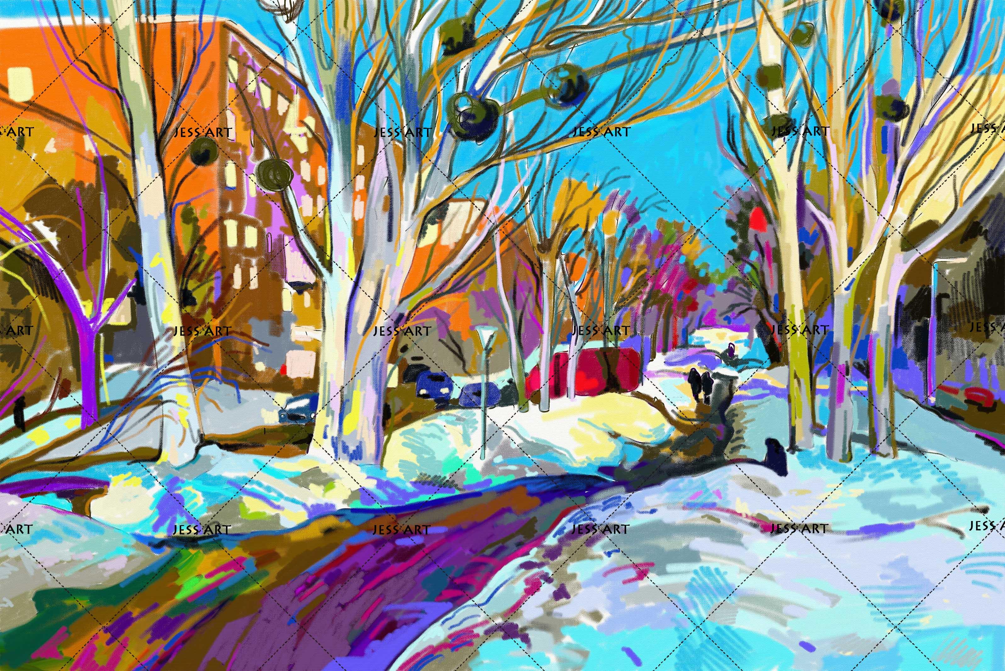 3D Landscape Painting Wall Mural Wallpaper 132- Jess Art Decoration