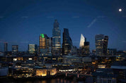 3D City Night View Building Wall Mural Wallpaper LQH 364- Jess Art Decoration