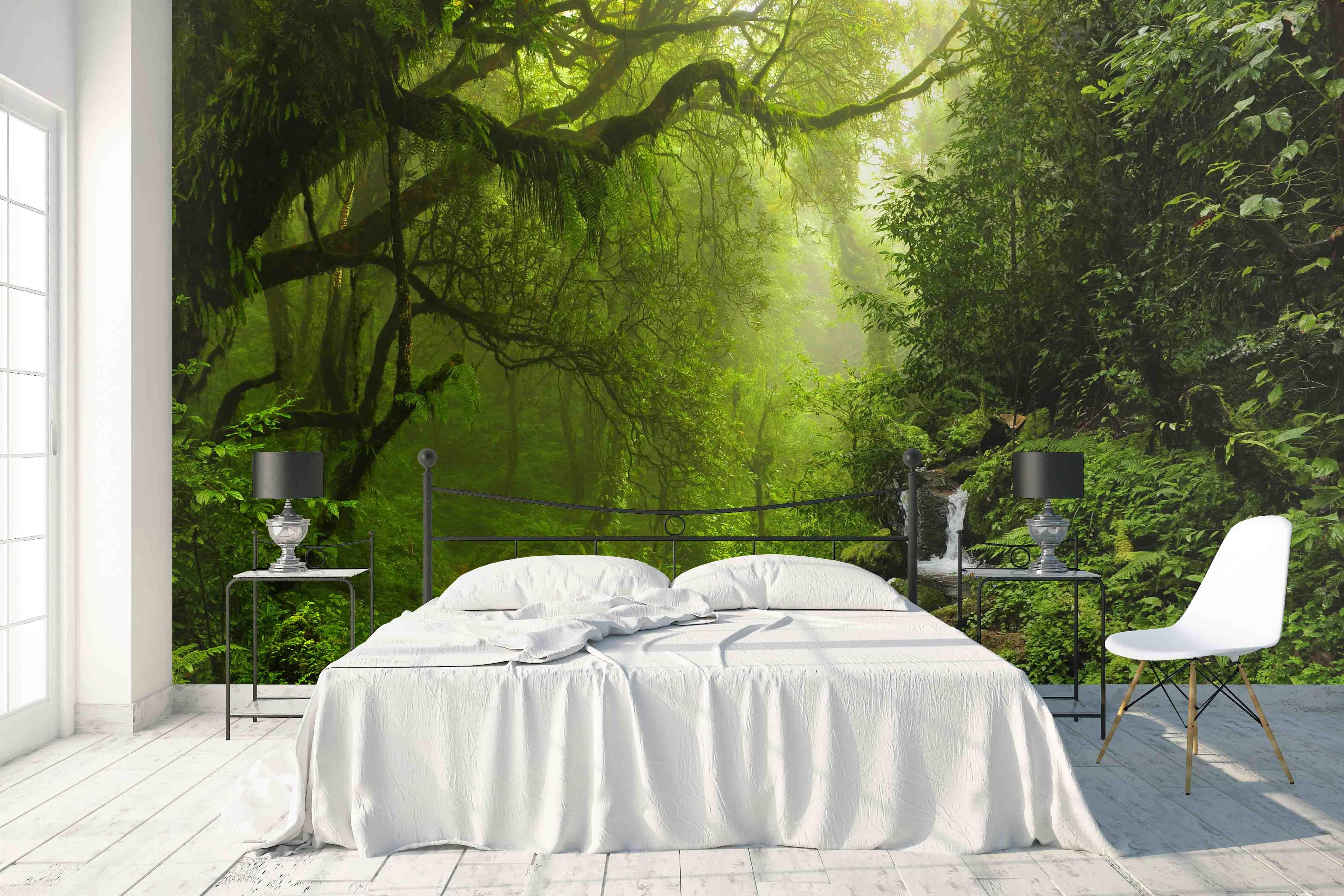 3D Green Jungle Wall Mural Wallpaper 5- Jess Art Decoration