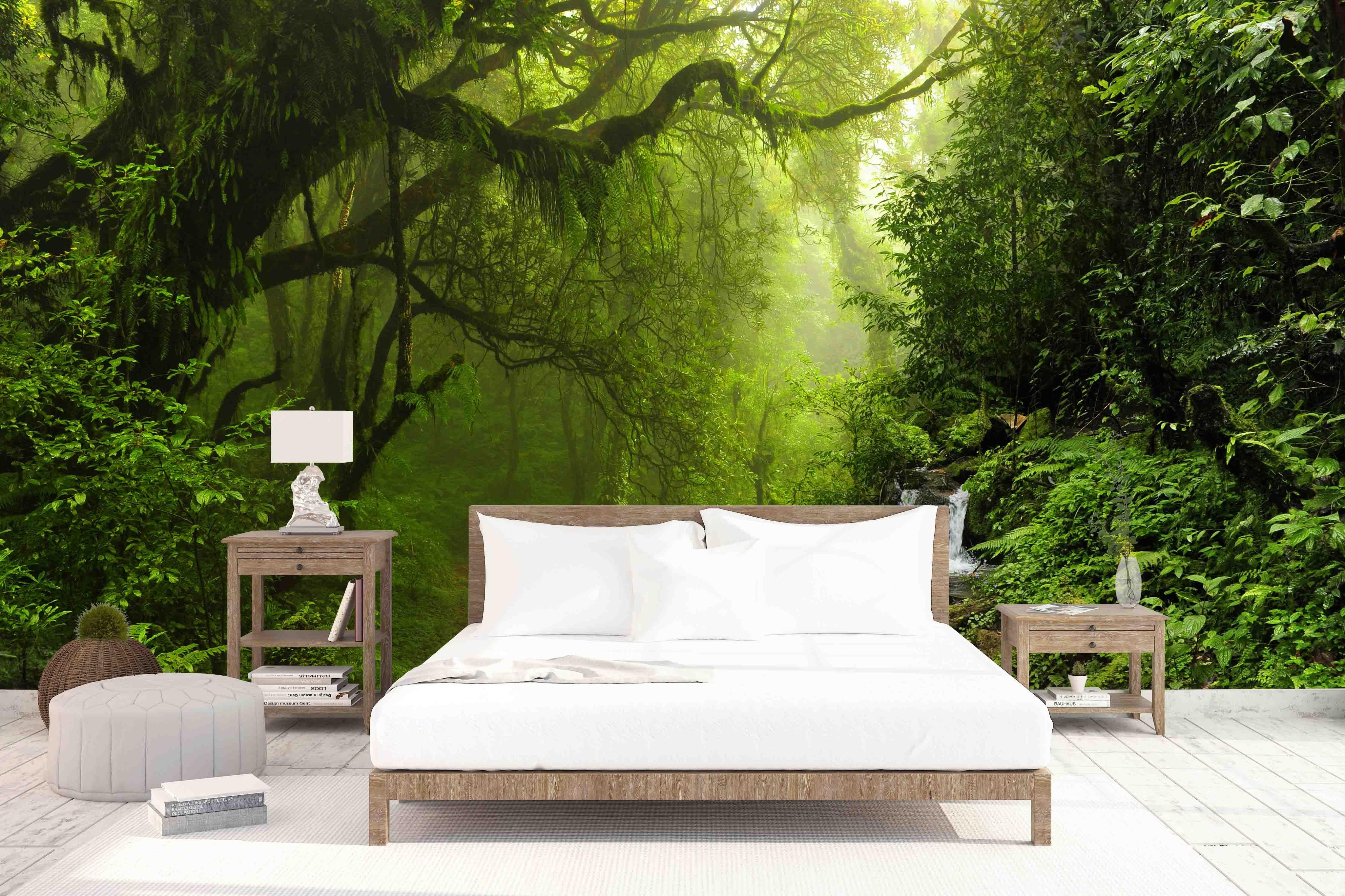 3D Green Jungle Wall Mural Wallpaper 5- Jess Art Decoration