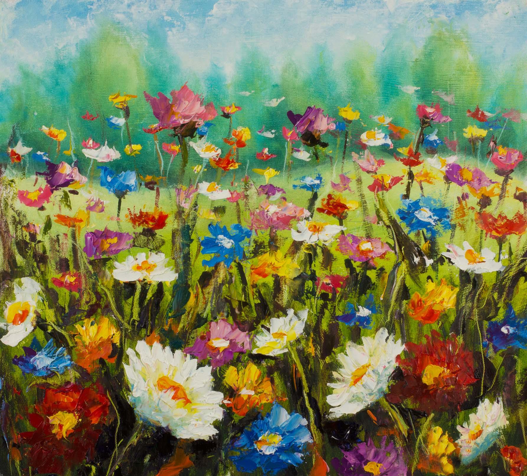 3D Oil Painting Flower Quilt Cover Set Bedding Set Pillowcases 35- Jess Art Decoration