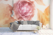 3D Pink Peony Flower Background Wall Mural Wallpaper   8- Jess Art Decoration