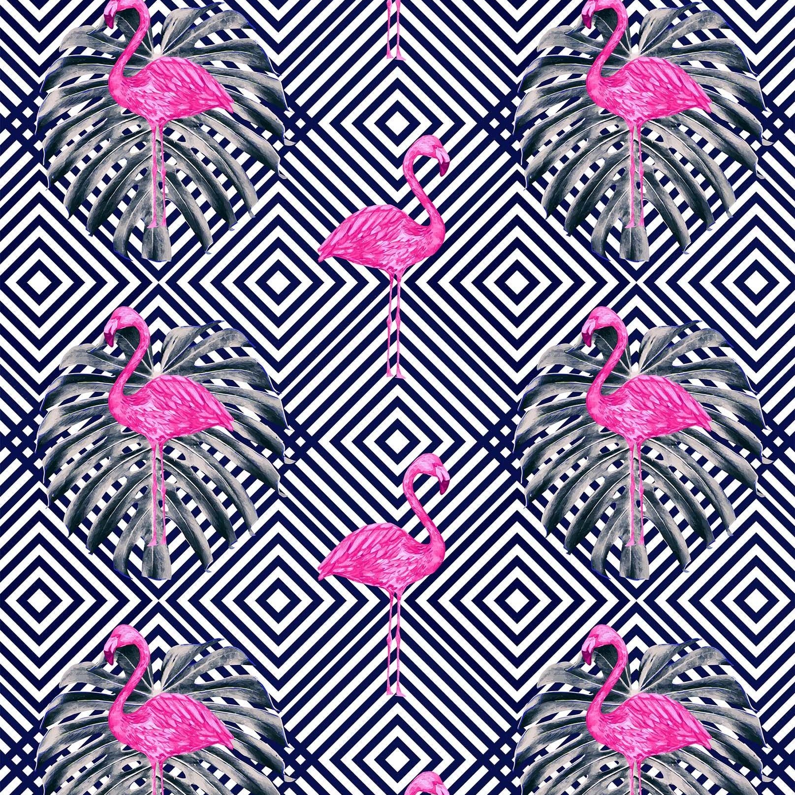 3D Black Pink Flamingo Stripes Square Quilt Cover Set Bedding Set Pillowcases 40- Jess Art Decoration