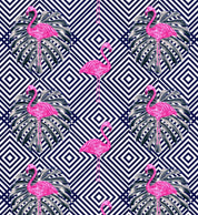 3D Black Pink Flamingo Stripes Square Quilt Cover Set Bedding Set Pillowcases 40- Jess Art Decoration