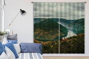 3D Mountain Forest Fog Curtains and Drapes LQH A744- Jess Art Decoration