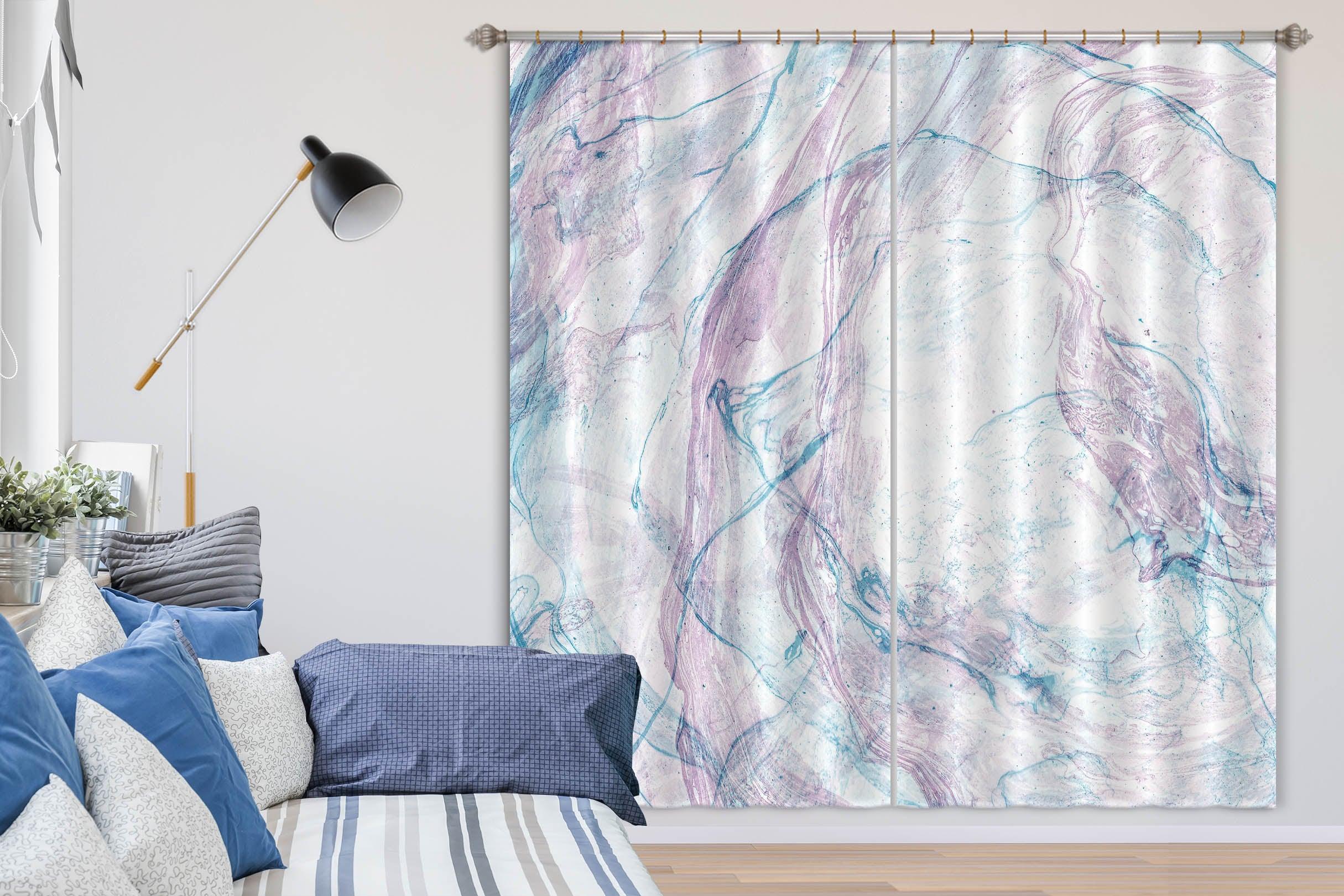 3D Abstract Color Art Curtains and Drapes  34- Jess Art Decoration