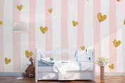 3D Heart-shaped Pattern Wall Mural Wallpaper 12- Jess Art Decoration