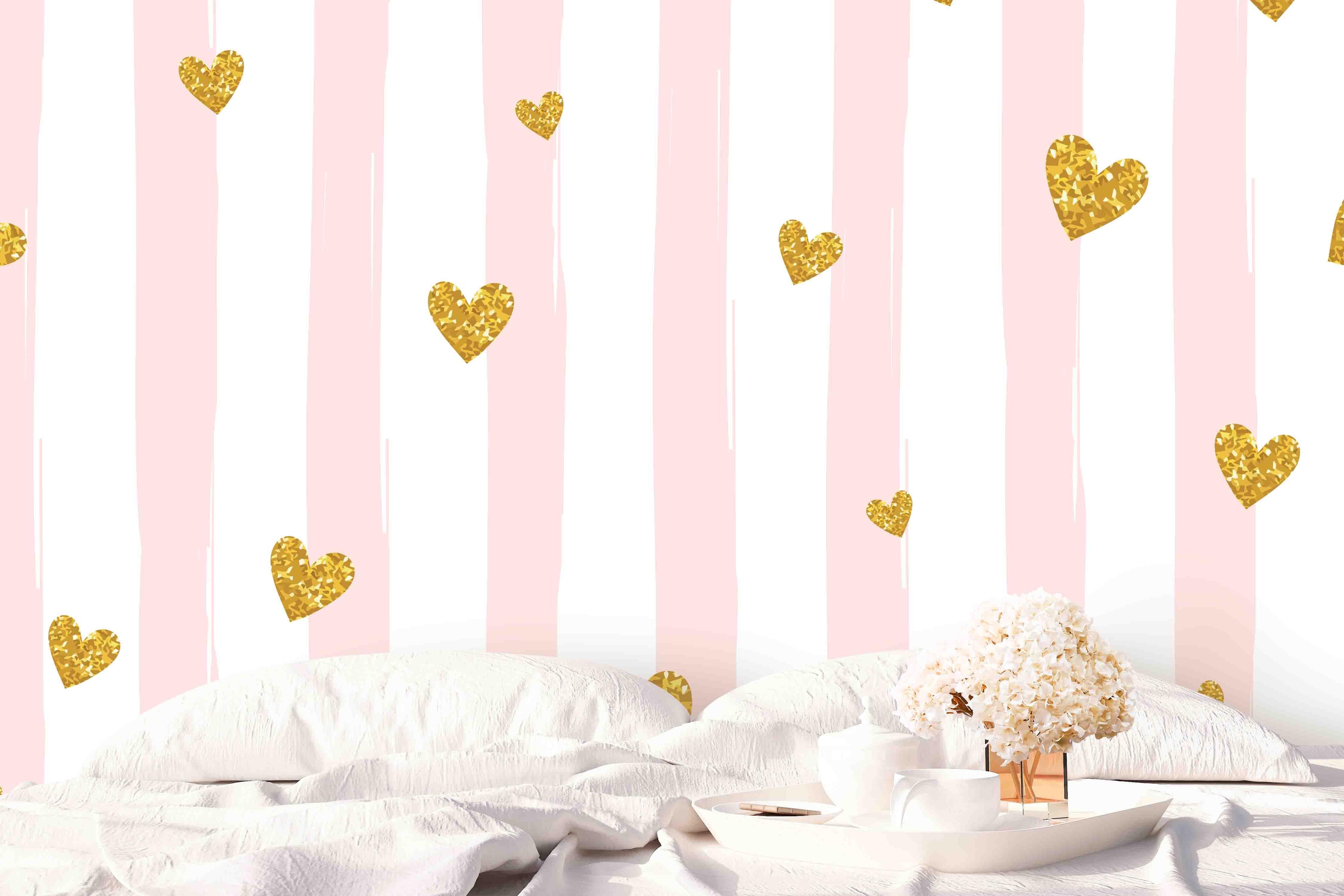 3D Heart-shaped Pattern Wall Mural Wallpaper 12- Jess Art Decoration