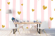 3D Heart-shaped Pattern Wall Mural Wallpaper 12- Jess Art Decoration