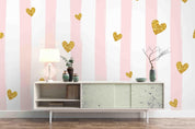 3D Heart-shaped Pattern Wall Mural Wallpaper 12- Jess Art Decoration