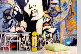 3D graffiti sound 111 wall murals- Jess Art Decoration