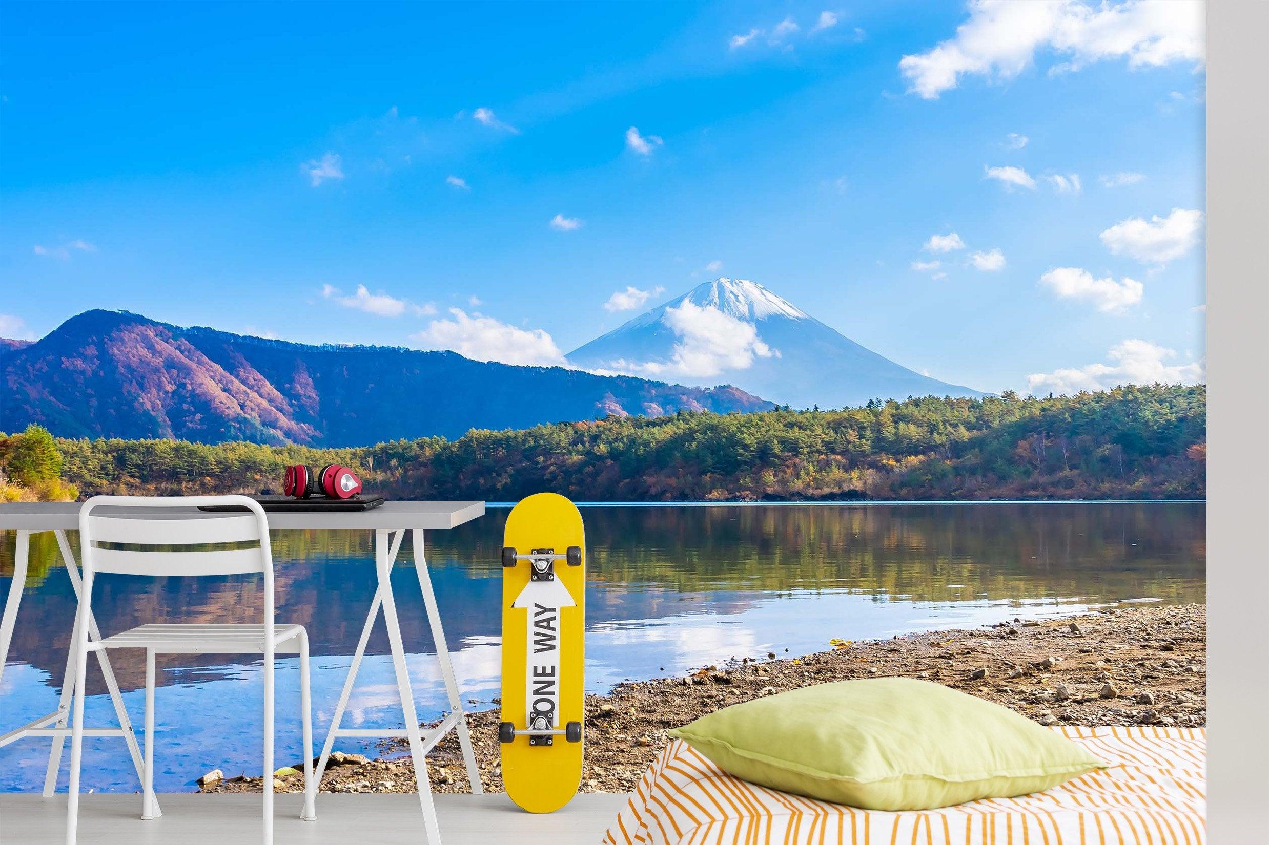 3D lake mountain 95 wall murals- Jess Art Decoration