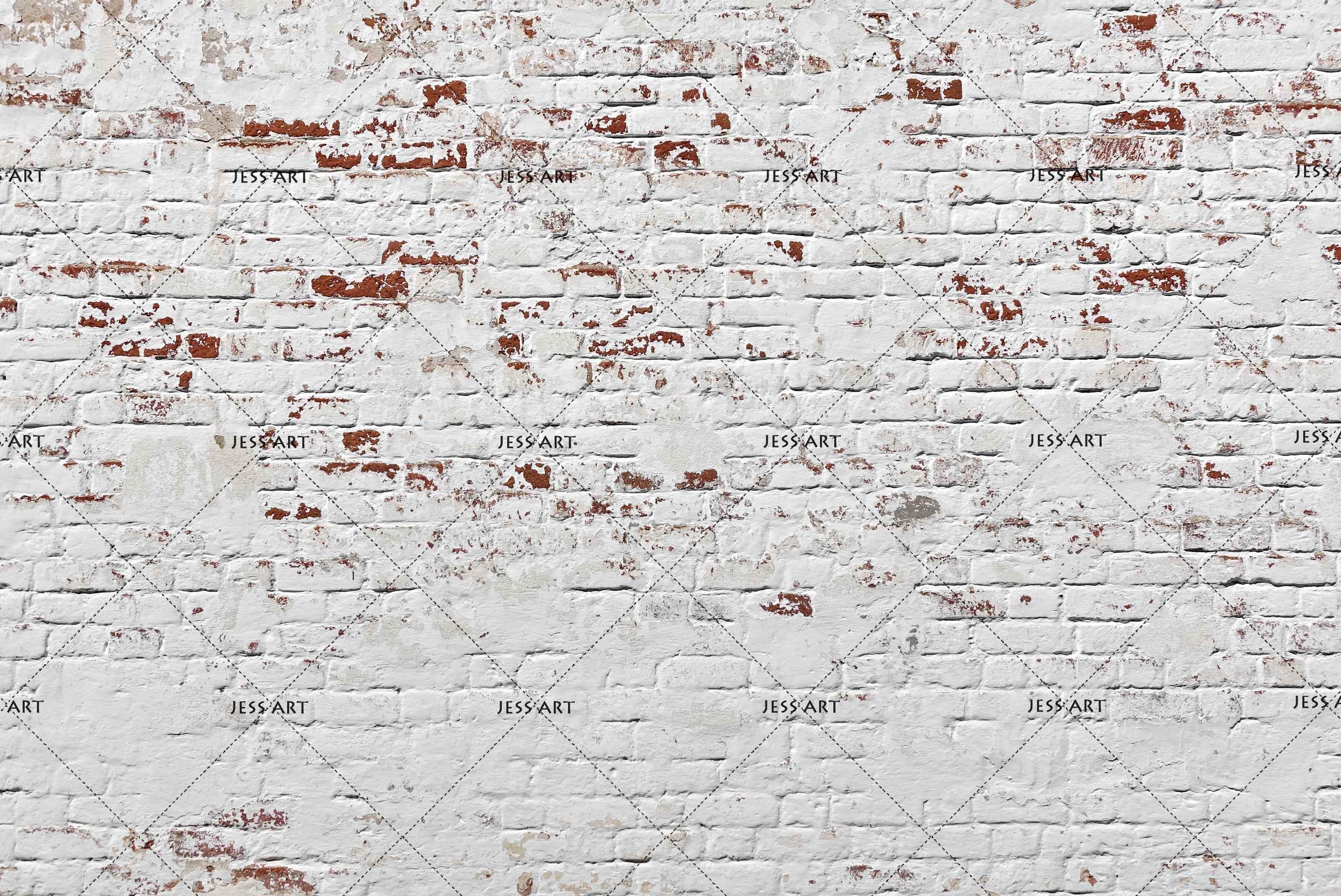 3D White Brick  Wall Mural Wallpaper 18- Jess Art Decoration