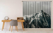 3D Snow Mountain Sky Scenery Curtains and Drapes LQH A747- Jess Art Decoration