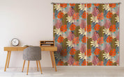 3D Color Leaves Curtains and Drapes 99- Jess Art Decoration
