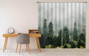 3D Green Forest Fog Curtains and Drapes LQH A764- Jess Art Decoration