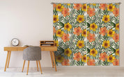 3D Hand drawing Yellow Red Flowers Curtains and Drapes 170- Jess Art Decoration