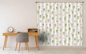 3D Cartoon Cactus Cactus Curtains and Drapes LQH A811- Jess Art Decoration