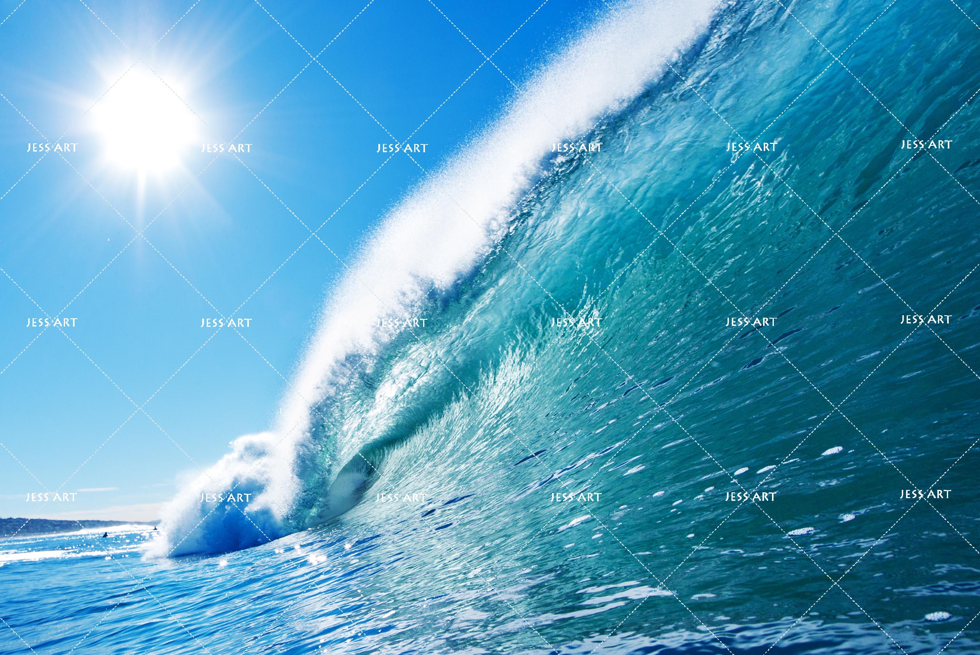 3D Sea Spray Sun Wall Mural Wallpaper 122- Jess Art Decoration