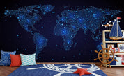 3D blue constellation 130 wall murals- Jess Art Decoration