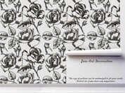 3D Black Floral Pattern Wall Mural Wallpaper 60- Jess Art Decoration