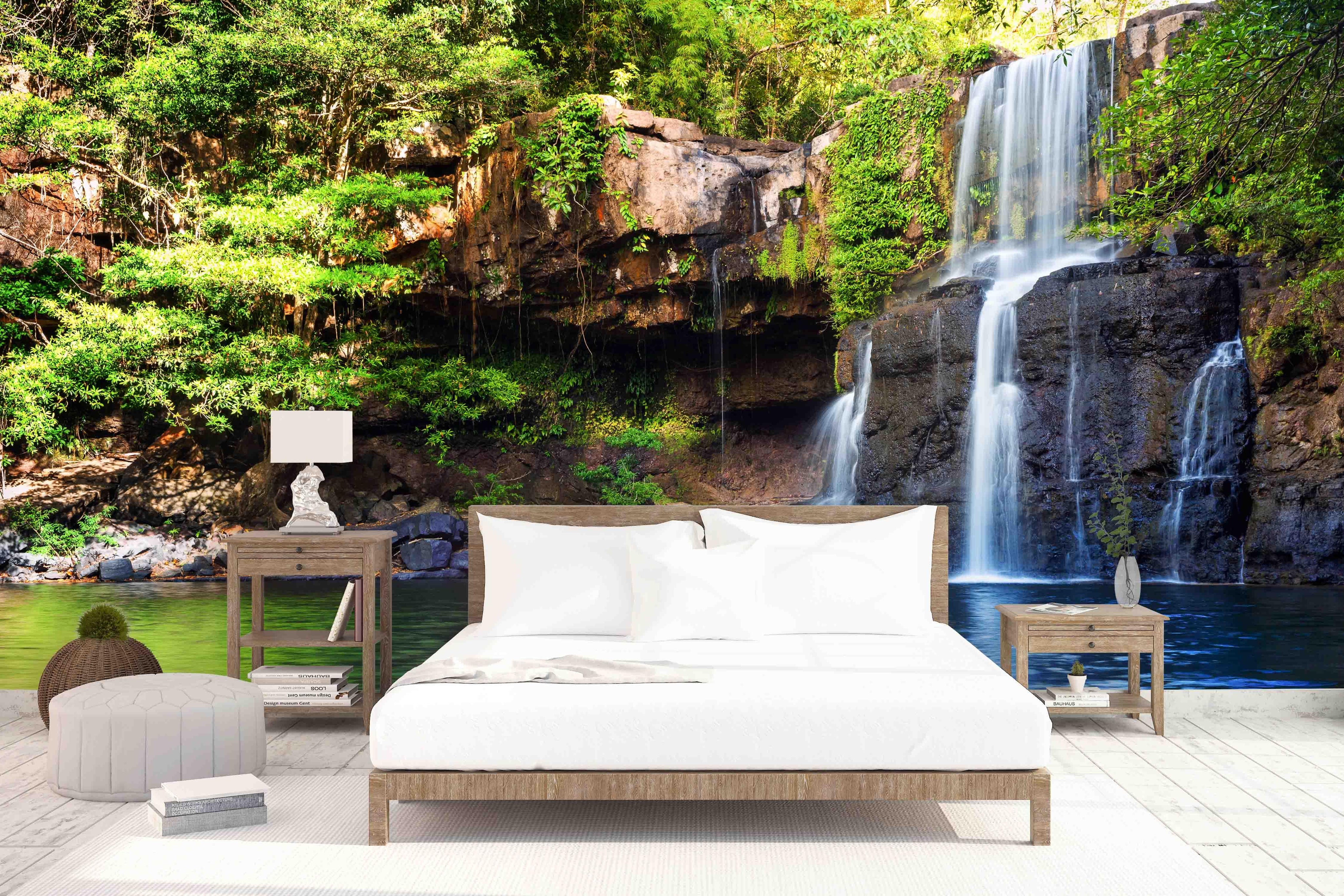 3D Waterfall Scenery Wall Mural Wallpaper 21- Jess Art Decoration