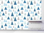 3D Hand Drawn Triangle Forest Tree Wall Mural Wallpaper LQH 177- Jess Art Decoration