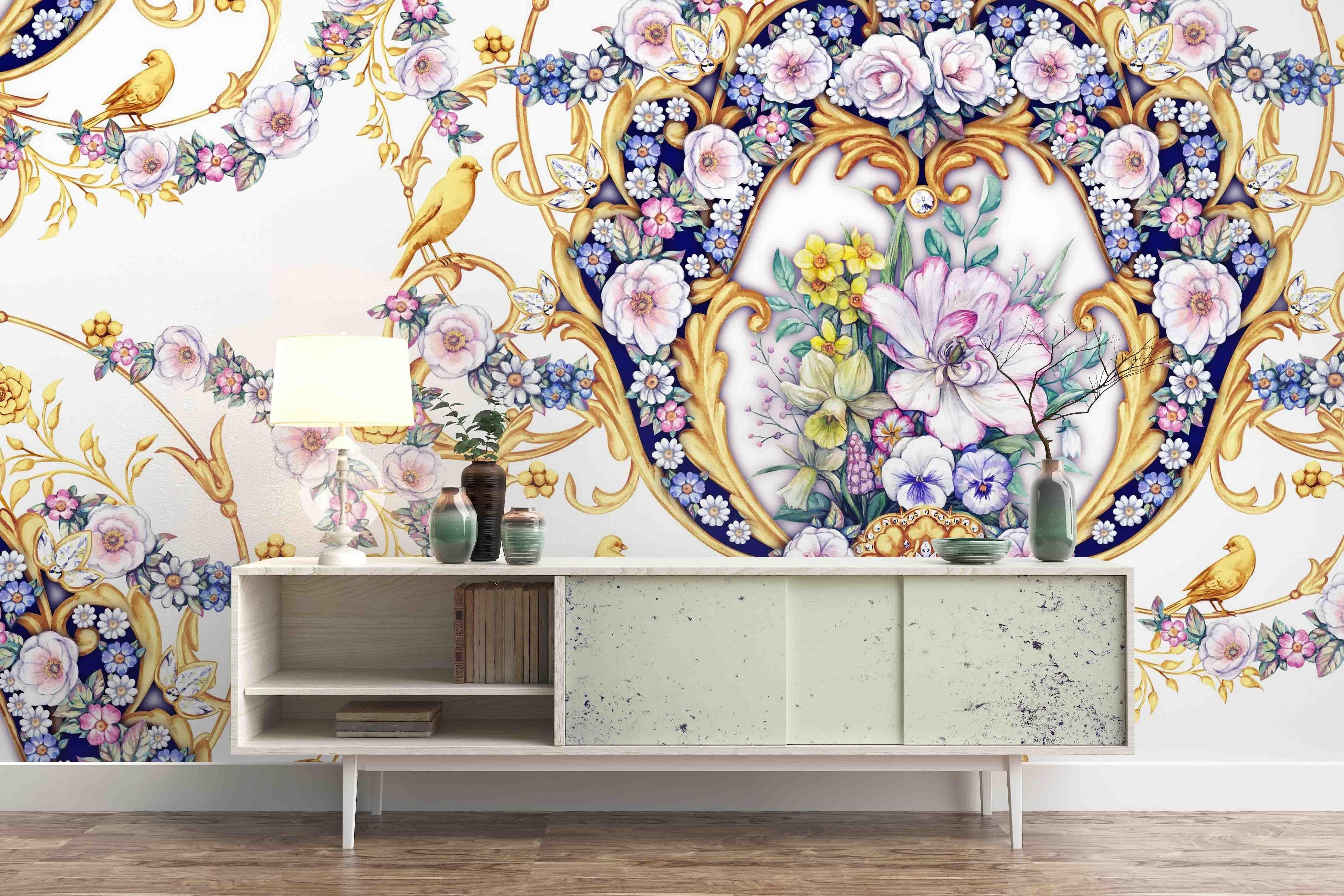 3D Colorful Flower Pattern Wall Mural Wallpaper 25- Jess Art Decoration