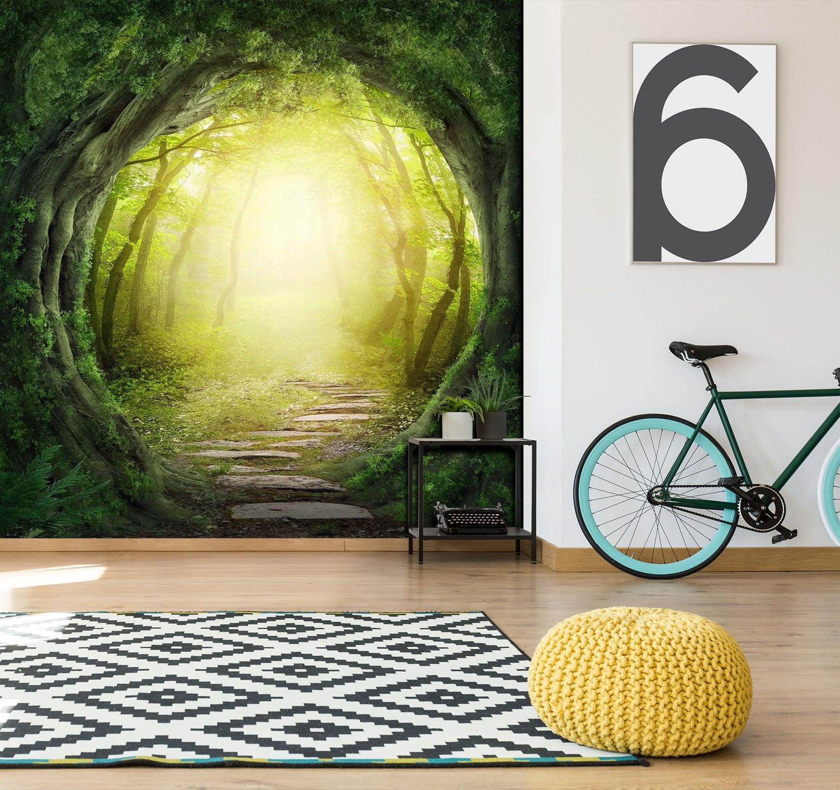 3D tree hole arch 065 wall murals- Jess Art Decoration