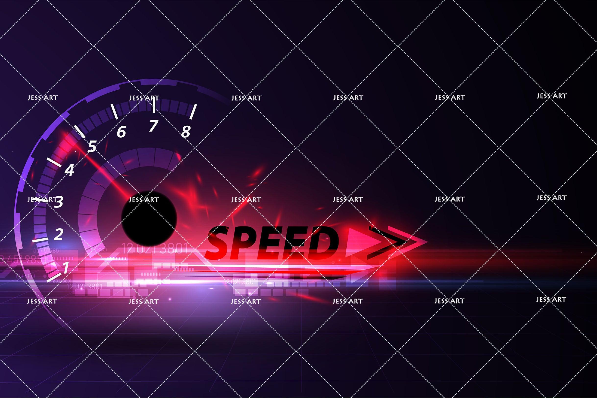 3D Speed Speedometer Dashboard Wall Mural Wallpaper SF116- Jess Art Decoration