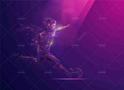 3D Abstract Football Sport Wall Mural Wallpaper LQH 274- Jess Art Decoration