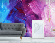 3D blue pink gradient wall mural  Wallpaper 29- Jess Art Decoration